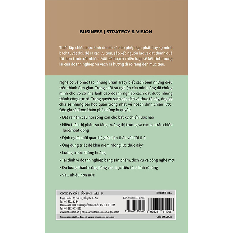 Thuật Thiết Lập Chiến Lược Kinh Doanh (Tái Bản) - Ảnh 2