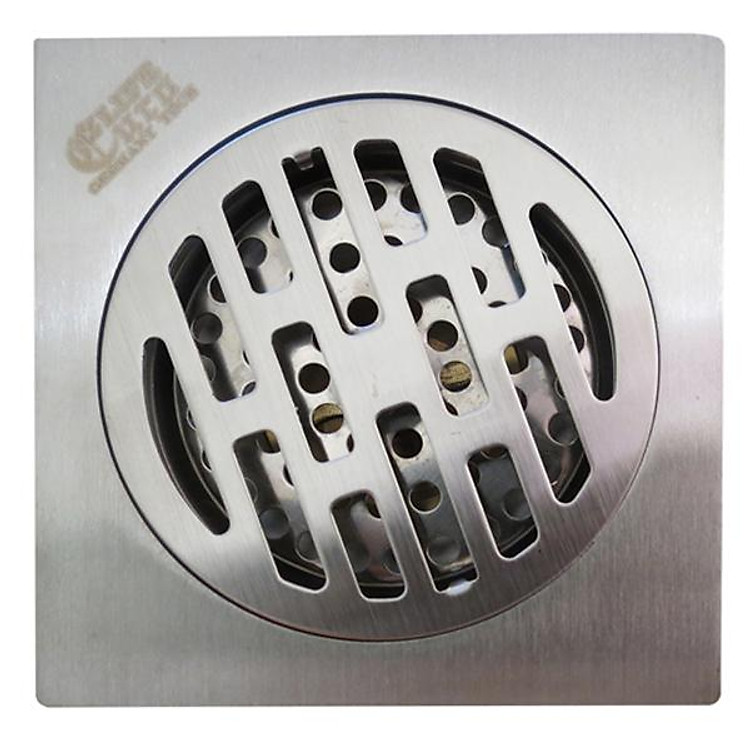 Hố ga thoát sàn inox 10x10cm Eurolife EL-X08 (Trắng bạc)