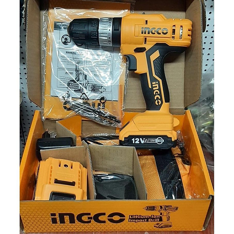 MÁY KHOAN BÚA DÙNG PIN 12V 25NM INGCO CIDLI1222 - HÀNG CHÍNH HÃNG