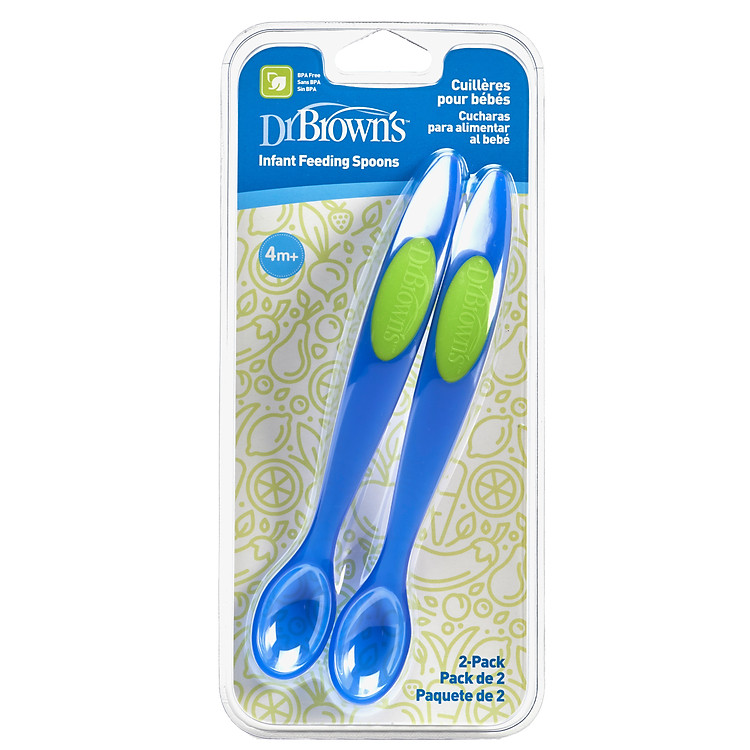 Mua tại Lazada: Bộ 2 thìa ăn dặm Dr.Brown's Chính hãng, giá tốt