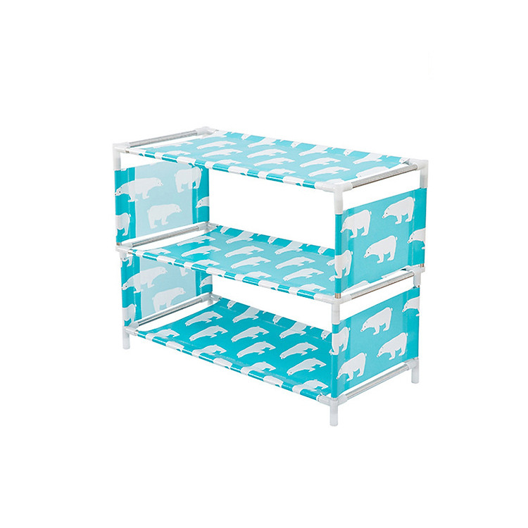 Kệ Để Giày Dép Nhiều Tầng Họa Tiết Gấu Trắng Có Thể Tháo Rời