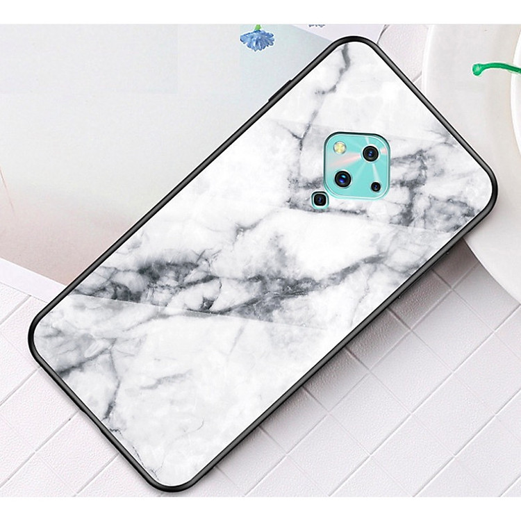 Ốp Lưng Kính Cường Lực Vân Đá Cẩm Thạch Cho Vivo S1 Pro