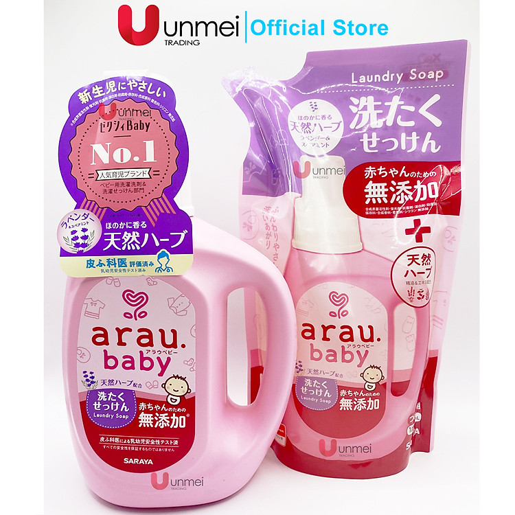 Tham Khảo tại ConCung: Nước Giặt Arau Baby Nhật Bản 720ml , nhận ngay nhiều Ưu đãi