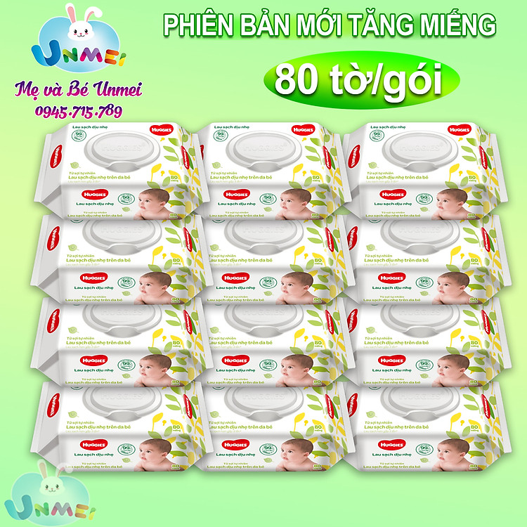 Combo 12 Gói Khăn Giấy HUGGIES Uy tín Giá rẻ