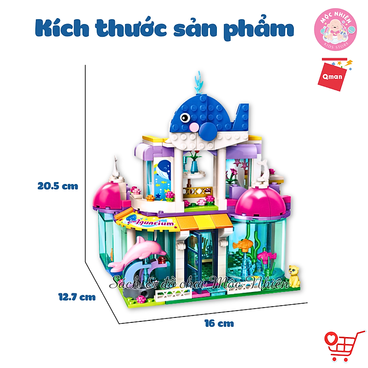 Đồ chơi lắp ráp Qman 2012 - Cá voi Chính hãng Giá rẻ - Hình ảnh 4