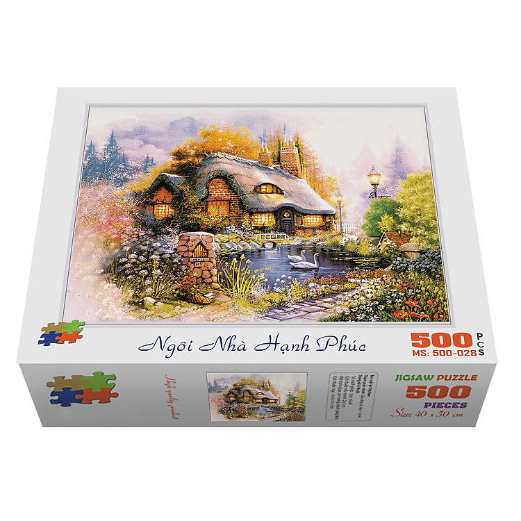 Mua tại Tiki: Bộ tranh xếp hình 500 mảnh – Ngôi Nhà Hạnh Phúc Chính hãng Giá tốt