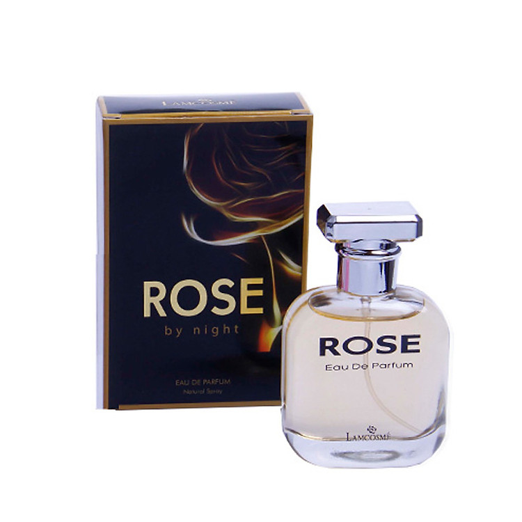Nước hoa nữ sang trọng và quyến rũ với nét hương độc đáo & cực kỳ lâu phai Lamcosmé - Rose Night (60ml)