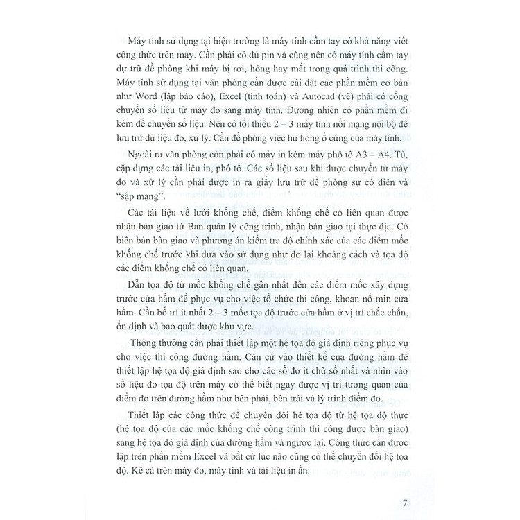 Sổ Tay Công Tác Trắc Địa Trong Thi Công Đường Hầm Và Công Trình Thủy Điện - Ảnh 5