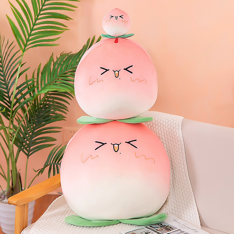 Thú bông trái đào chibi siêu mềm Chính hãng Giá rẻ - Hình ảnh 4