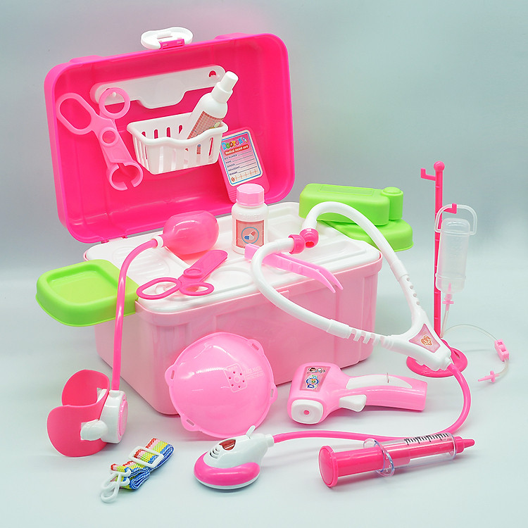 Bộ Đồ Chơi Bác Sĩ Màu Hồng DK81147 Chính hãng Ưu đãi - Hình ảnh 3
