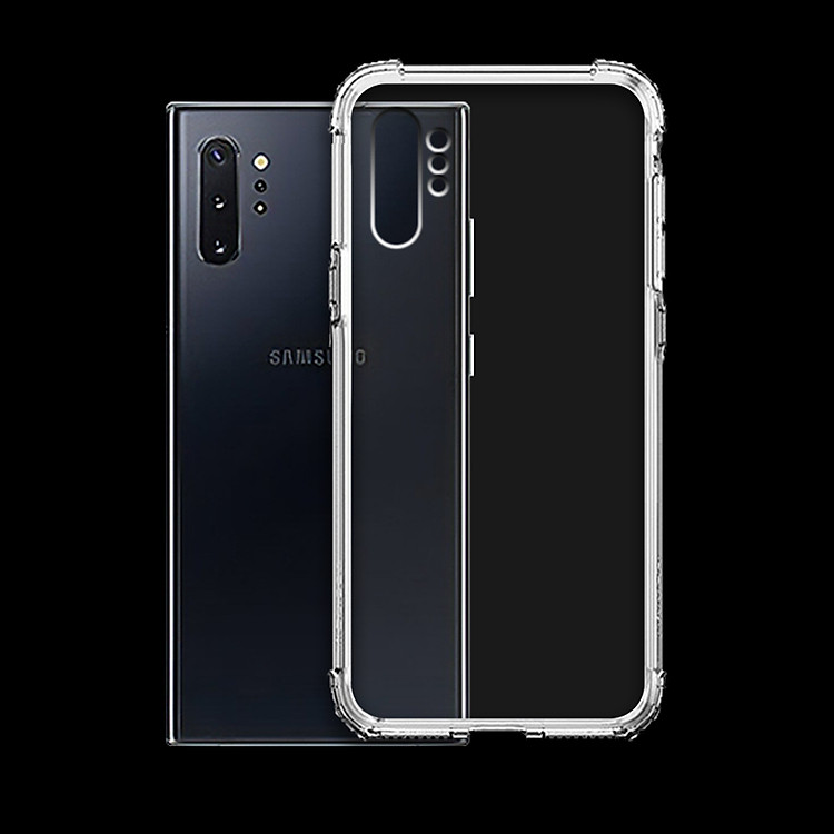 Ốp Lưng Chống Sốc cho Samsung Galaxy Note 10 Plus - Dẻo Trong - Hàng Chính Hãng