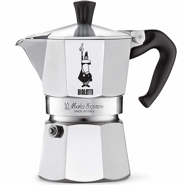 Bình pha cà phê Bialetti Moka Express Stovetop Espresso Maker(Silver)