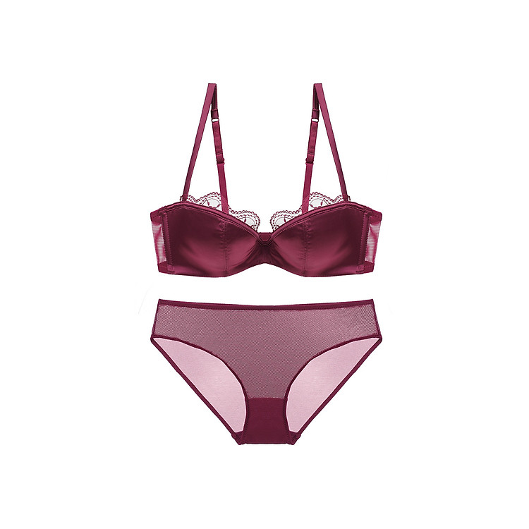 Bộ đồ lót cao cấp có gọng mút mỏng cúp nữa ngực