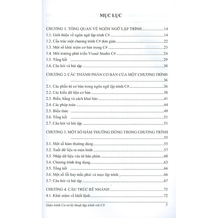 Giáo Trình Cơ Sở Kỹ Thuật Lập Trình Với C# - Ảnh 6