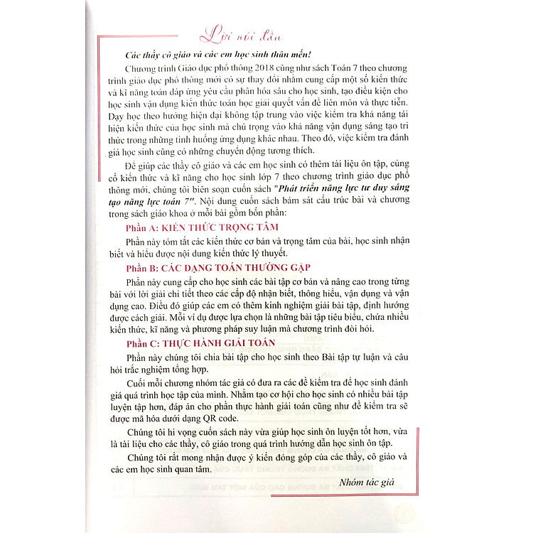 Phát Triển Năng Lực Tư Duy Và Sáng Tạo Toán 7 - Tập 2 (Biên Soạn Theo Chương Trình Giáo Dục Phổ Thông 2018) - Ảnh 5