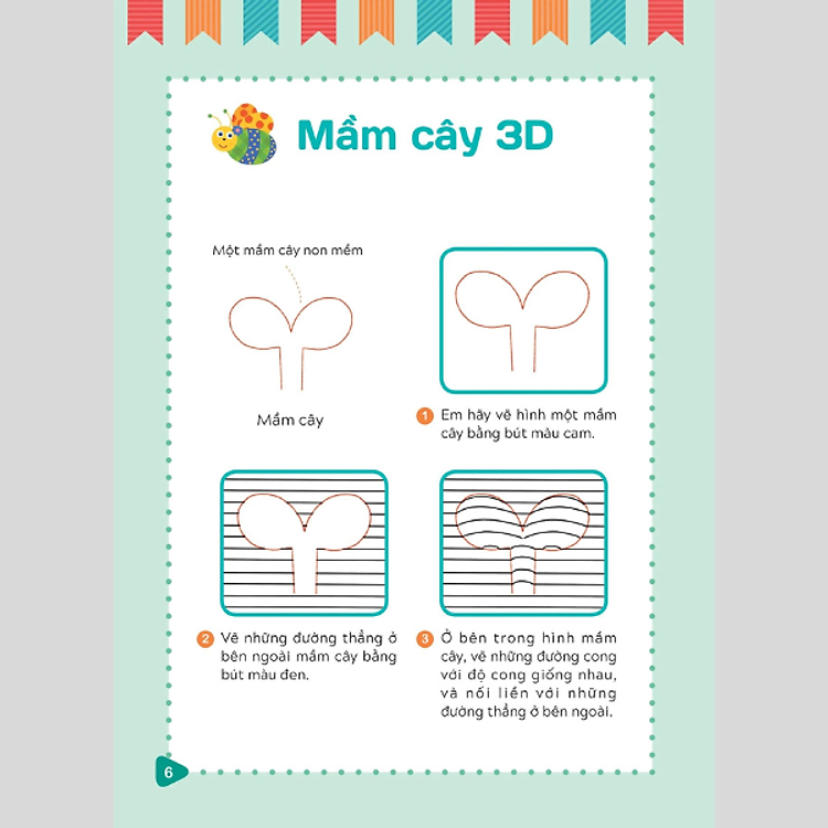 Tập Vẽ Tranh 3D - Khơi Nguồn Sáng Tạo - Cấp Độ 3 - Thực Vật - Ảnh 5