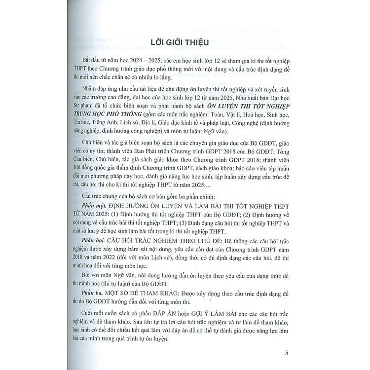 Ôn Luyện Trắc Nghiệm Thi Tốt Nghiệp Trung Học Phổ Thông (năm 2025) Môn Công Nghệ (Định Hướng Nông Nghiệp) - Ảnh 5