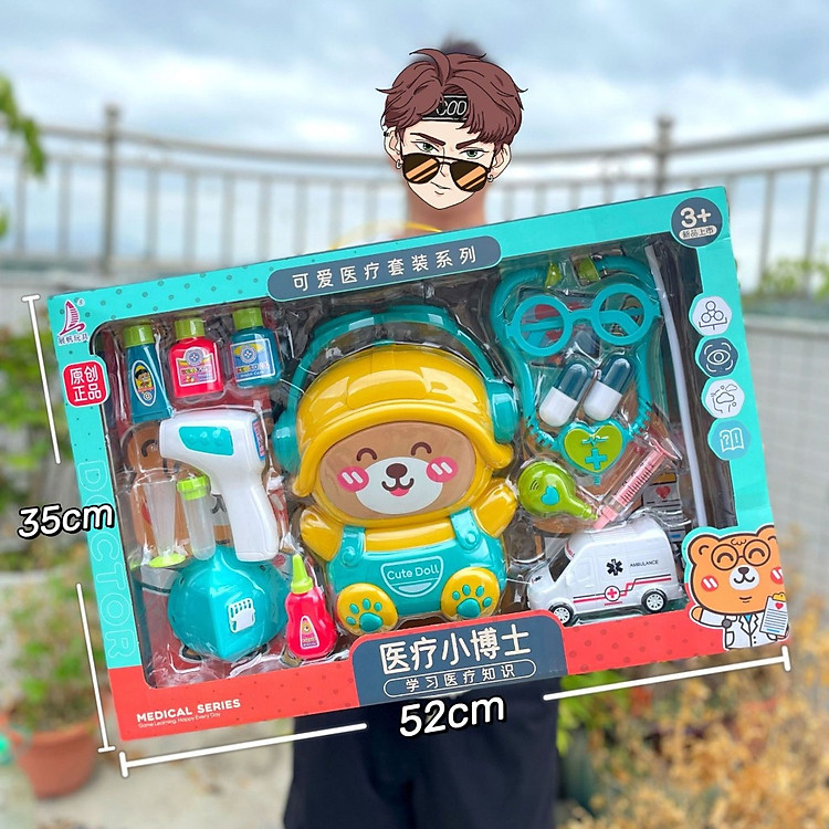 Mua Bộ Đồ Chơi Bác Sĩ Gấu Cỡ Lớn Chính hãng Giá tốt - Hình ảnh 3
