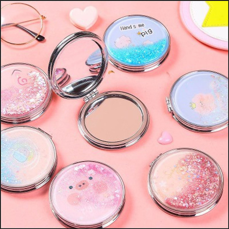 Gương nước chảy kim tuyến gương 2 mặt MissuVN