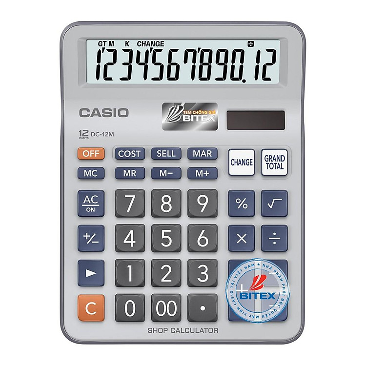 Máy Tính Casio DC-12M - Ảnh 2