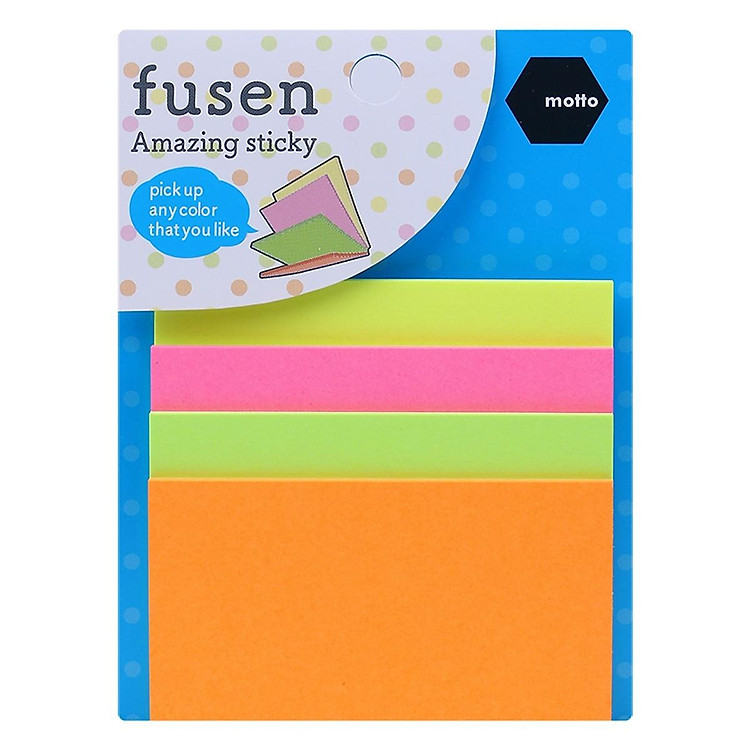 Giấy Note Motto 4 màu 70x70mm CYDF70-NE
