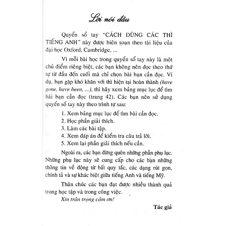 Cách Dùng Các Thì Tiếng Anh - Ảnh 3