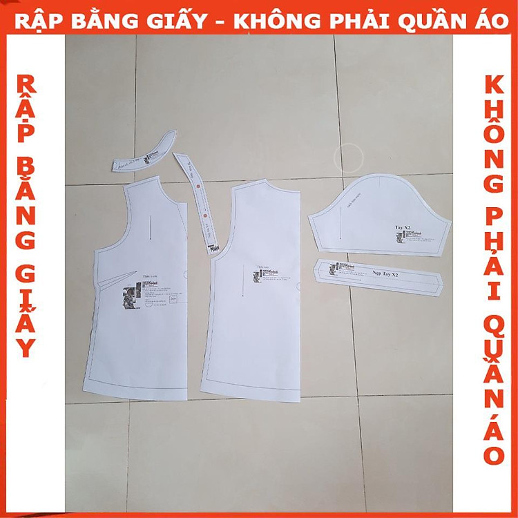Rập giấy A0 đầm sơ mi mã 682 (BẢN VẼ) - 2XL - Ảnh 3