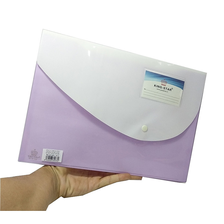 Bìa Nút Kiểu Túi A King-Star W-230A – Tím