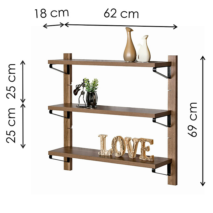 Kệ gỗ treo tường