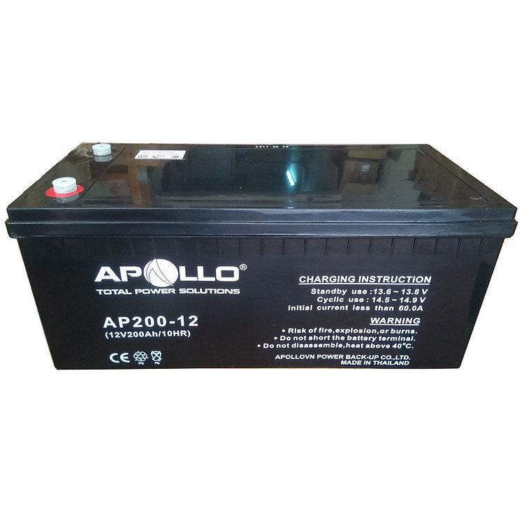 Ắc quy Apollo 12V 200Ah, AP200-12 - Hàng nhập khẩu