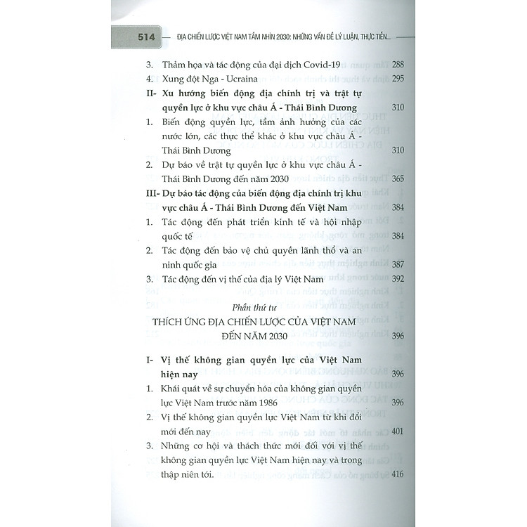 Địa Chiến Lược Việt Nam Tầm Nhìn 2030 Những Vấn Đề Lý Luận, Thực Tiễn Và Thích Ứng Chính Sách - Ảnh 4
