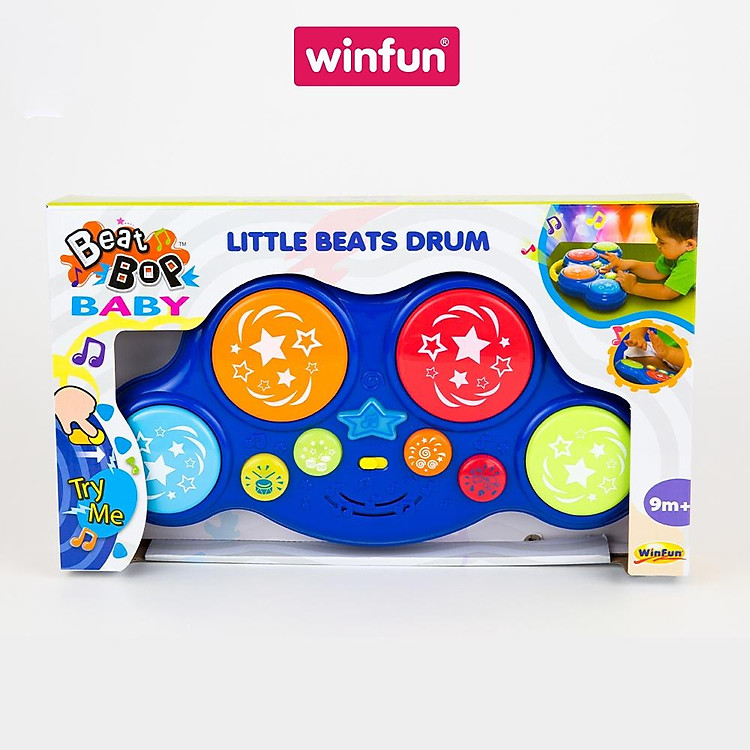 Trống đồ chơi cho bé Winfun WF002010 Chính hãng Tiết kiệm - Hình ảnh 3
