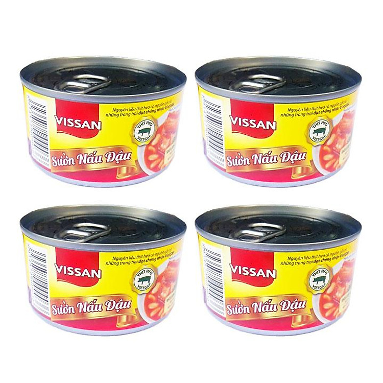 Combo 4 Hộp Sườn Nấu Đậu Vissan 200g