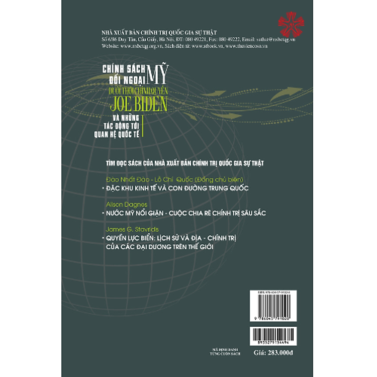 Chính Sách Đối Ngoại Mỹ Dưới Thời Chính Quyền Joe Biden Và Những Tác Động Tới Quan Hệ Quốc Tế (bản in 2023) - Ảnh 2