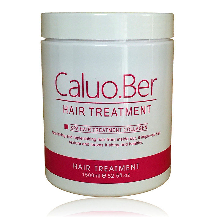 Dầu hấp ủ tóc Caluo.Ber Collagen Hair Spa Treatment siêu phục hồi mềm mượt tóc Pháp 1500ml
