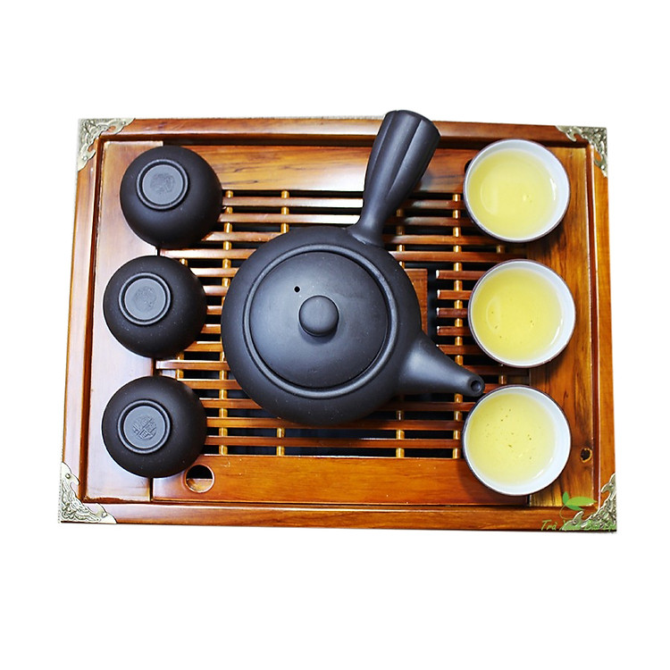 Ấm trà đất nung tay cầm (không khay)