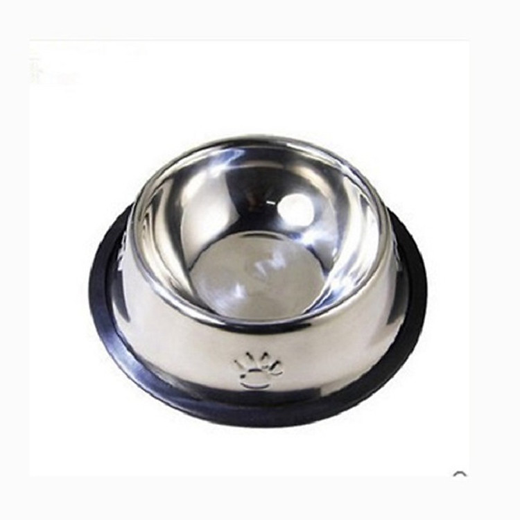 Bát inox chống trượt cho chó mèo