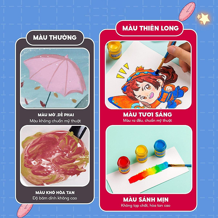 Hộp 6 Màu Nước Rửa Được Futy Akooland - Colokit SWP-C003/AK - Ảnh 2