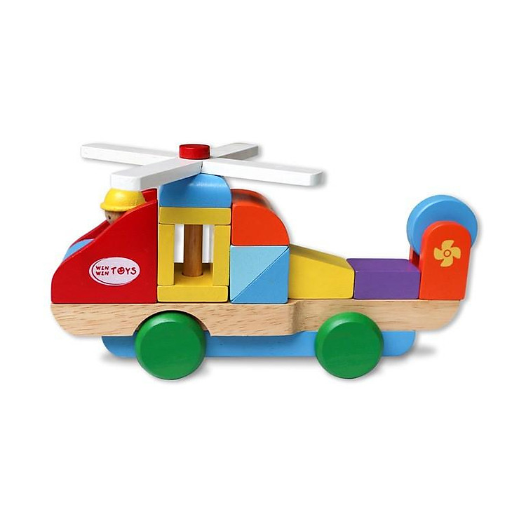 Đồ chơi gỗ Trực thăng lắp ráp Winwintoys Chính hãng Ưu đãi - Hình ảnh 2