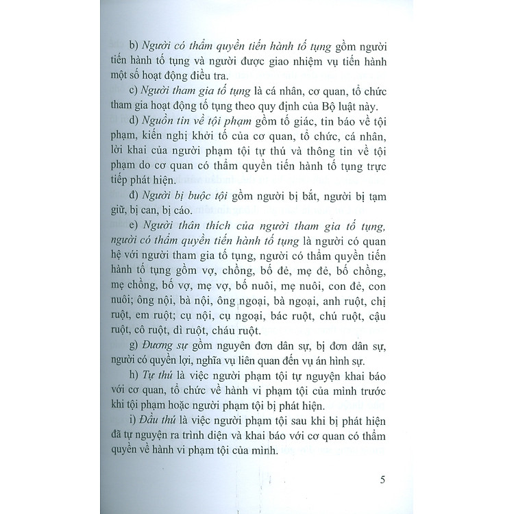 Bộ Luật Tố Tụng Hình Sự Năm 2015 Sửa Đổi, Bổ Sung Năm 2021 - Ảnh 5