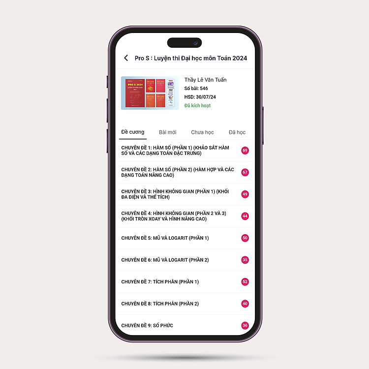 ID MoonBook Luyện Thi Môn Toán PRO S Kèm Khóa Học Cả Năm 2023 - 2024 - Ảnh 2