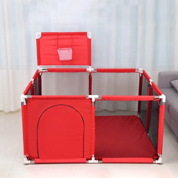 Nhà banh cho bé khung inox chắc chắn - Quây bóng quây cũi trẻ em - Tặng kèm 100 bóng nhựa