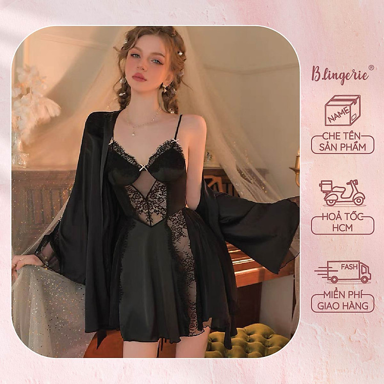Váy Ngủ Nữ Tính Ren Gợi Cảm (Không Kèm Áo Choàng) - B.Lingerie