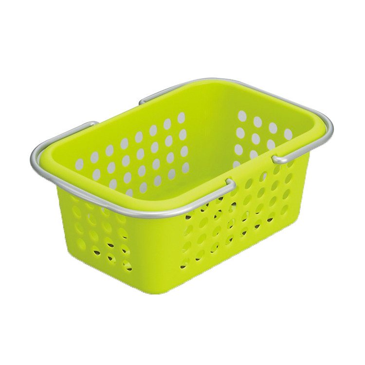 Giỏ Nhựa Bền Chắc Có Tay Xách Tiện Lợi (Màu Xanh) - Nội Địa Nhật Bản