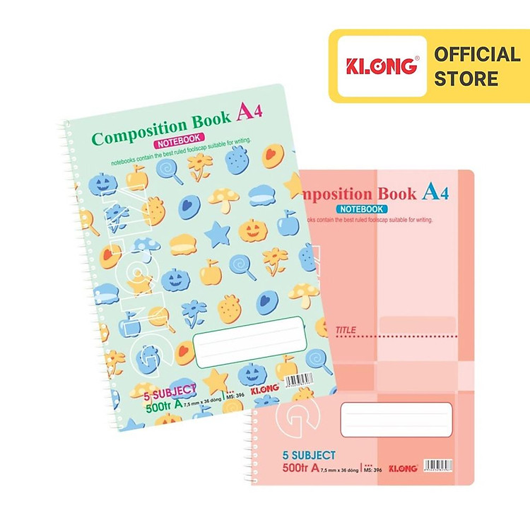 Sổ Kẻ Ngang Lò Xo Đơn Startup KLONG A4 (500 trang)