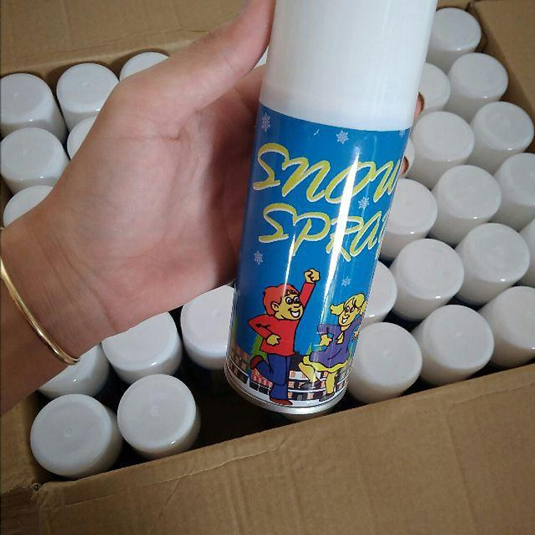 Combo 5 chai Bình xịt tuyết sinh nhật, xịt cây thông