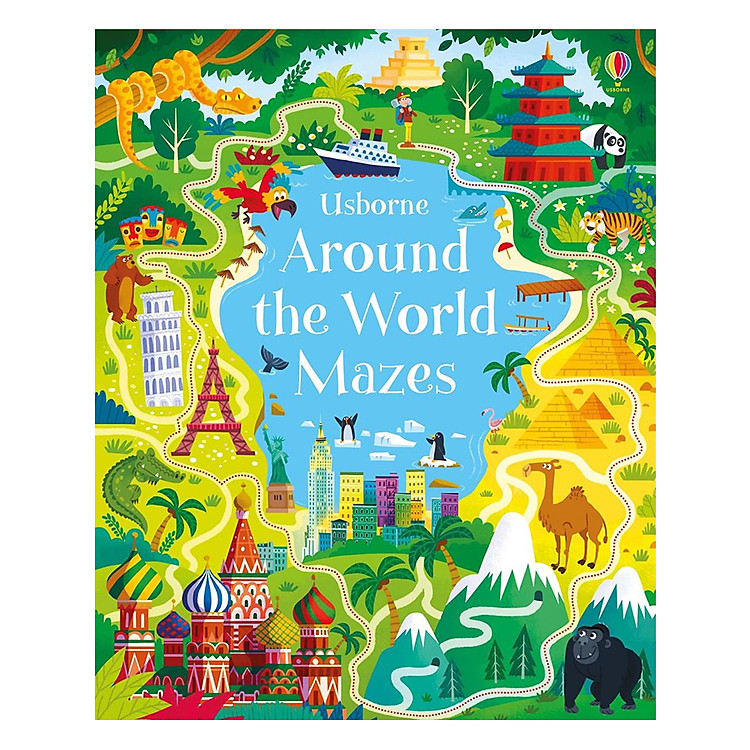 Sách Usborne Around the World Mazes