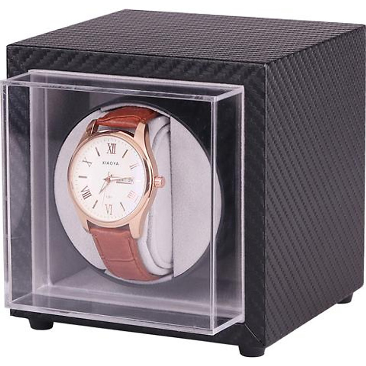 Hộp Đựng Đồng Hồ Cơ 1 Xoay Vỏ Da - Mã 812