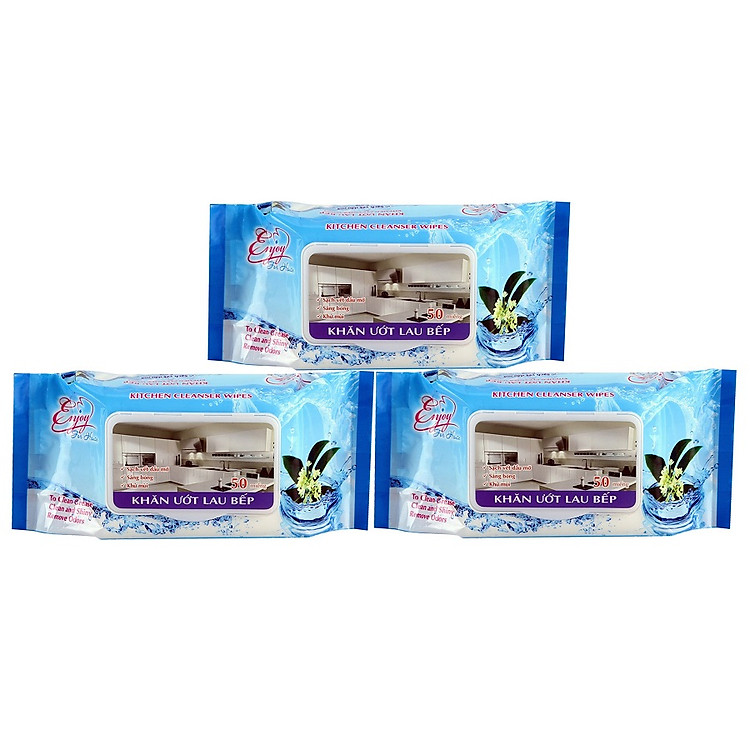 Combo 3 Túi khăn ướt lau bếp Enjoy