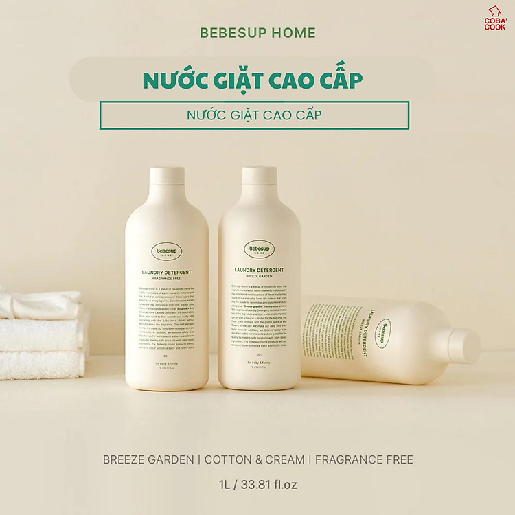 Nước Giặt Bebesup Hàn Quốc Cao Cấp 1000ml Chính hãng Ưu đãi - Hình ảnh 3
